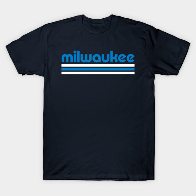 Retro Milwaukee Stripes T-Shirt by Now Boarding